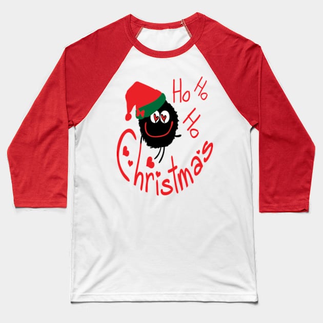 ho ho ho Christmas monster Baseball T-Shirt by CindyS